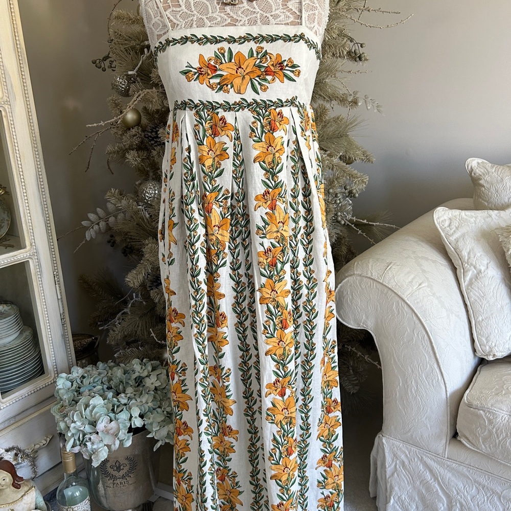 NWOT Rachael Zoe Floral Embroidered Maxi Dress